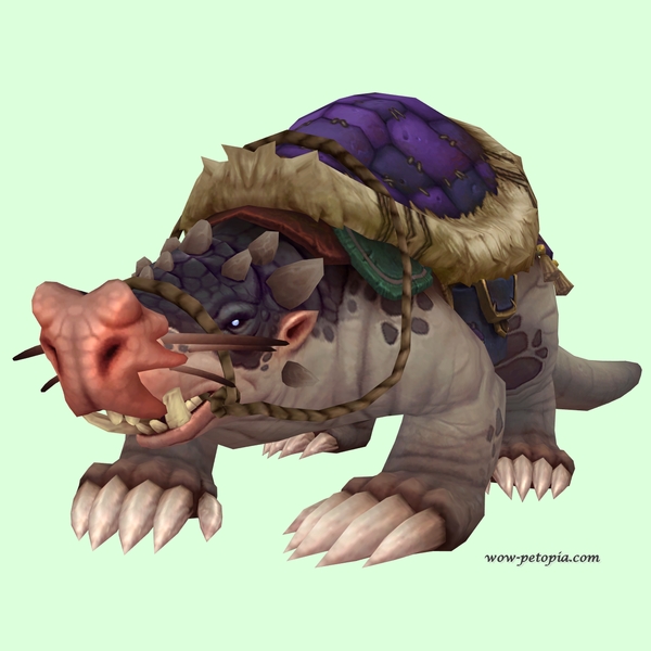 Taupe Mole w/ Purple Saddle, Large Nose, Tusks