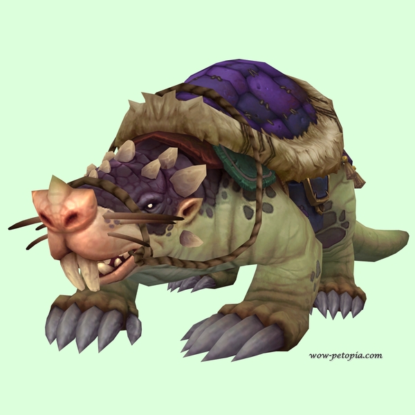 Green Mole w/ Purple Saddle, Trefoil Nose, Incisors