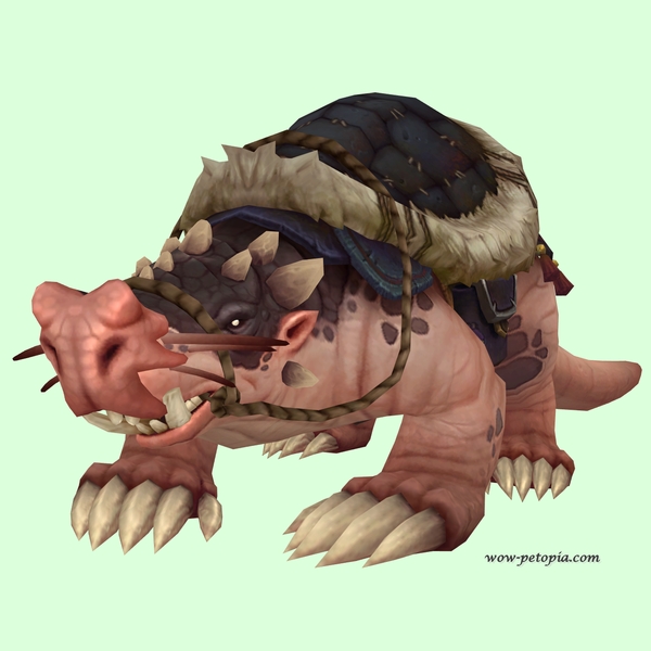 Pink Mole w/ Black Saddle, Large Nose, Tusks