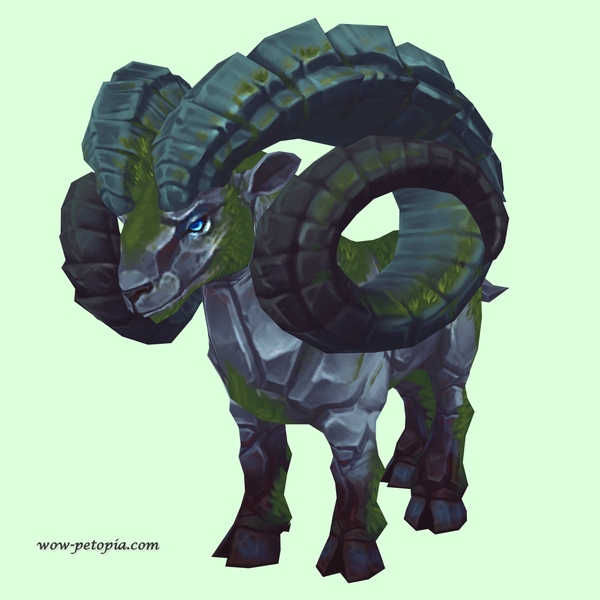 Mossy Blue Ramolith - Curlier Horns - Pet Look | Petopia - Hunter Pets ...