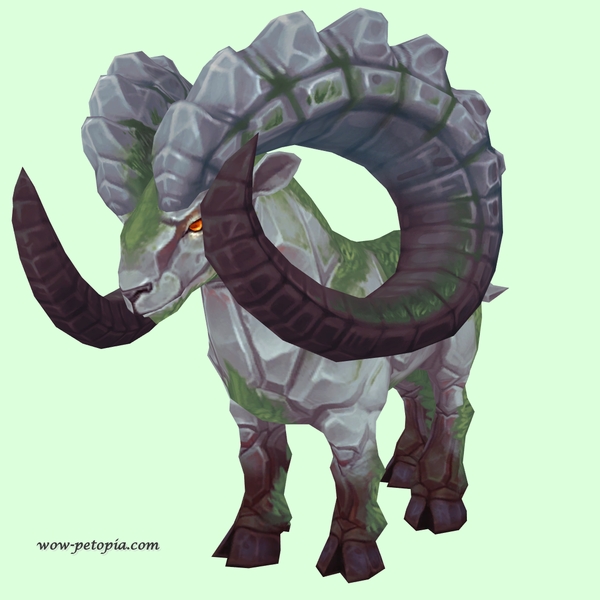 Mossy Light Grey Ramolith - Larger Horns